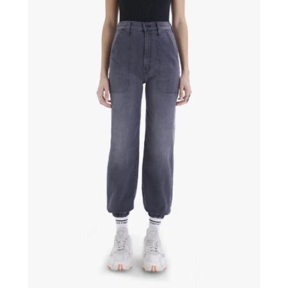 MOTHER The Wrapper Patch Springy Ankle Jeans - Picture 6 of 10